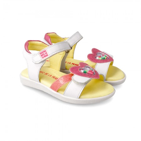 Παιδικό λευκό πέδιλο Agatha Ruiz de la Prada 212930